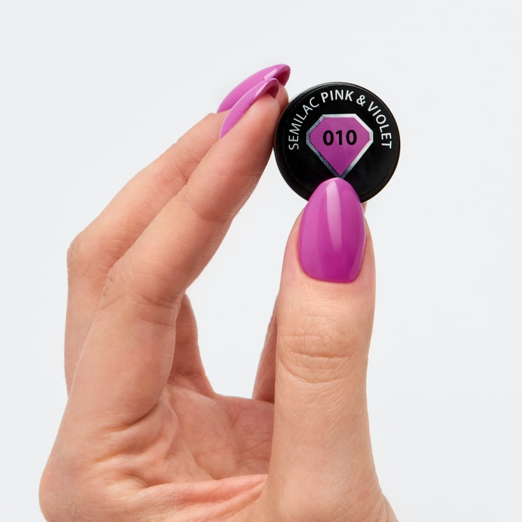 010 Lakier hybrydowy Semilac Pink _ Violet 7ml !Semilac518505 1.jpg