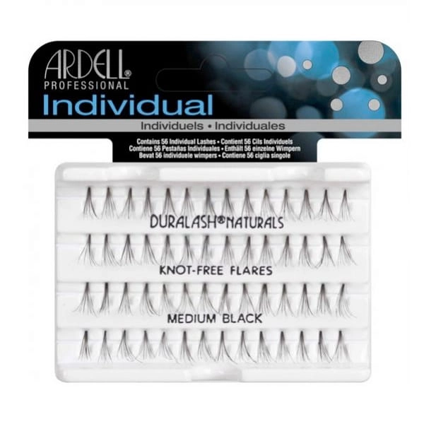 Ardell Individual Naturals Knot Free - medium black. Rzęsy kępki.