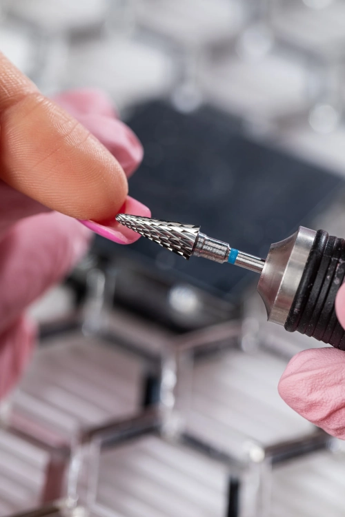 frez IQ Nails 5w1, frez choinka, frez do hybryd i żelu, frez wielozadaniowy, węglik spiekany frezy do paznokci, c500.104.266.190.060