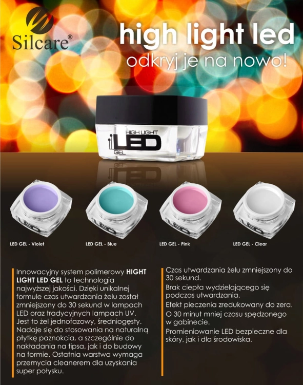 Żel UV LED 15g Pink