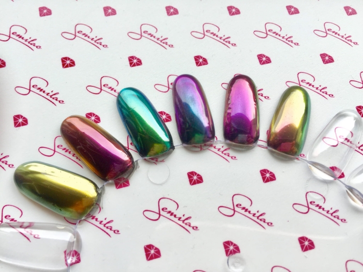 Efekt kameleona Semilac SemiFlash Chameleon Green Venom 03