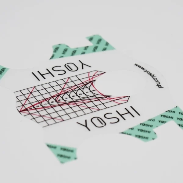 Yoshi szablony do przedłużania paznokci, szablony transparentne 400 szt, formy do przedłużania paznokci, akcesoria stylizacja paznokci, Yoshi 400 szt, NaszePaznokcie.pl