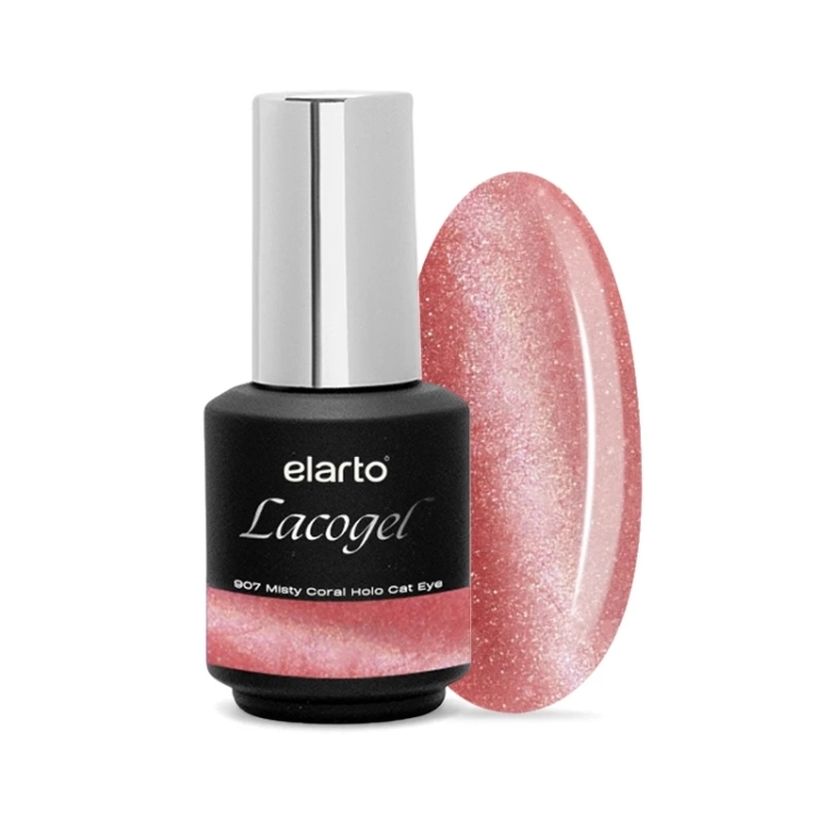 elarto-lakier-hybrydowy-lacogel-misty-coral-holo-cat-eye-nr-907.webp