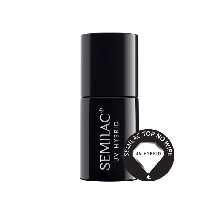 SEMILAC® Top No Wipe Nabłyszczacz do lakieru Hybrydowego 7ml