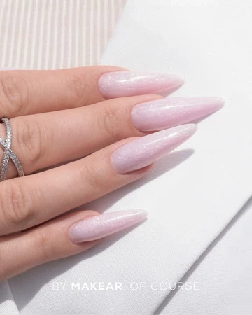Makear Jelly&Go Shine Lilac JG12, żel galaretka lilac Makear, żel budujący z drobinkami fioletowy, żel do przedłużania paznokci shine, profesjonalny żel do paznokci Makear