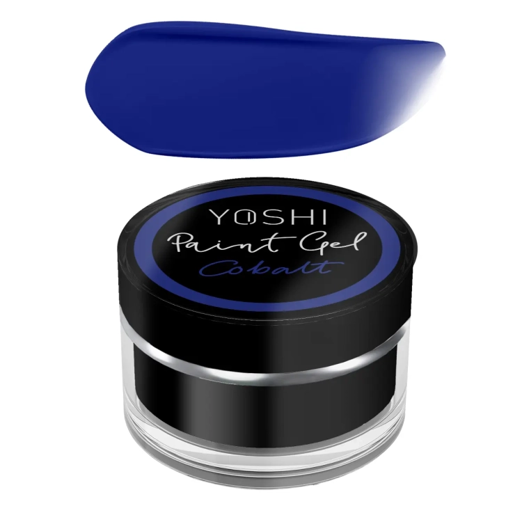 YOSHI Paint Gel Cobalt, żel do zdobień kobaltowy, paint gel 5 ml, zdobienia paznokci niebieskie, YOSHI zdobienia, NaszePaznokcie.pl