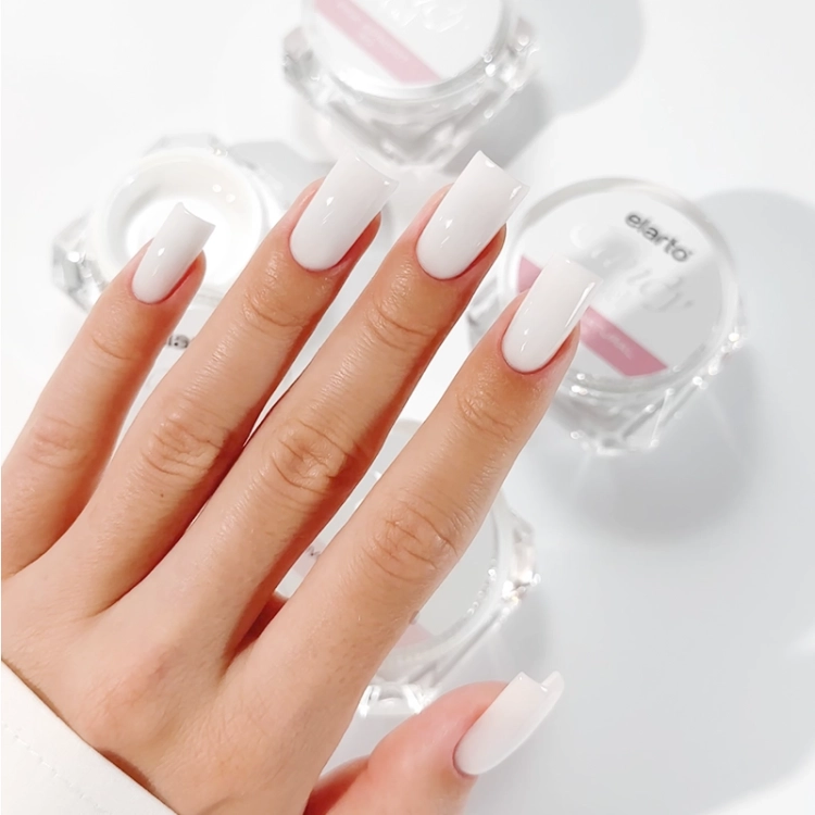 Elarto Candy Milky White, żel budujący, mlecznobiały żel, żel do baby boomer, żel do frencha, żel Elarto, żel do stylizacji paznokci, Elarto żel budujący 15g, NaszePaznokcie.pl