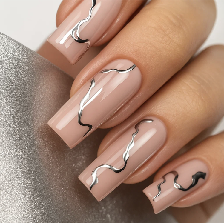 Chrome Gel Silver, metaliczny żel do zdobień, żel paint, Mistero Milano żel, żel do french, efekt chrome paznokcie, żel lustrzany silver, zdobienia paznokci, NaszePaznokcie.pl, mirror, efekt lustra, lustro, lustrzany żel, Chrome, 2350
