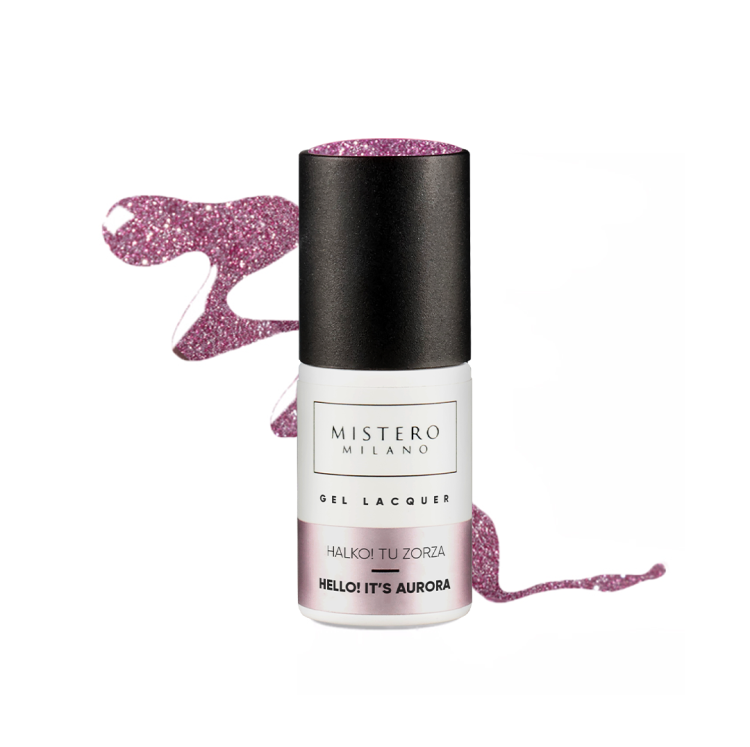 1587, lakier hybrydowy „Halko! Tu Zorza”, lakier hybrydowy Mistero Milano 7 ml, efekt zorzy na paznokciach, trwały kolor hybrydowy dla stylistek paznokci, profesjonalny lakier kolorowy hybrydowy