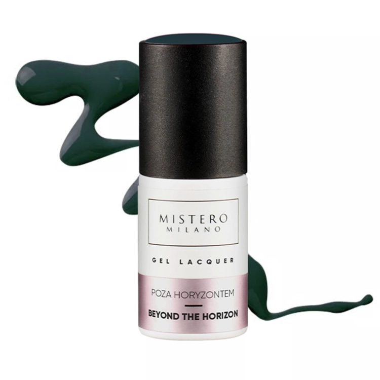 1591, Mistero Milano Poza Horyzontem, lakier hybrydowy granatowo-fioletowy, lakier hybrydowy z drobinkami, bez HEMA, Winter Stardust, lakier hybrydowy 7 ml, lakier hybrydowy do salonu, NaszePaznokcie.pl