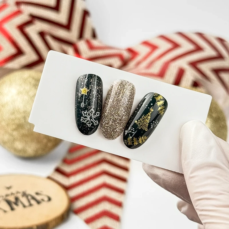 Elarto Stamping Plate No7 Xmas Stories, blaszka do stempli świąteczna, zdobienia paznokci śnieżynki choinki, akcesoria manicure stamping, NaszePaznokcie.pl