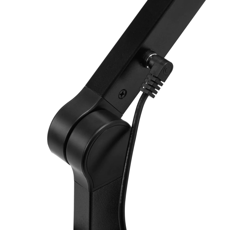 Glow L04 lampa zabiegowa czarna, lampa do blatu manicure, lampa bezcieniowa stylizacja paznokci, oświetlenie salonowe czarna lampa, NaszePaznokcie.pl