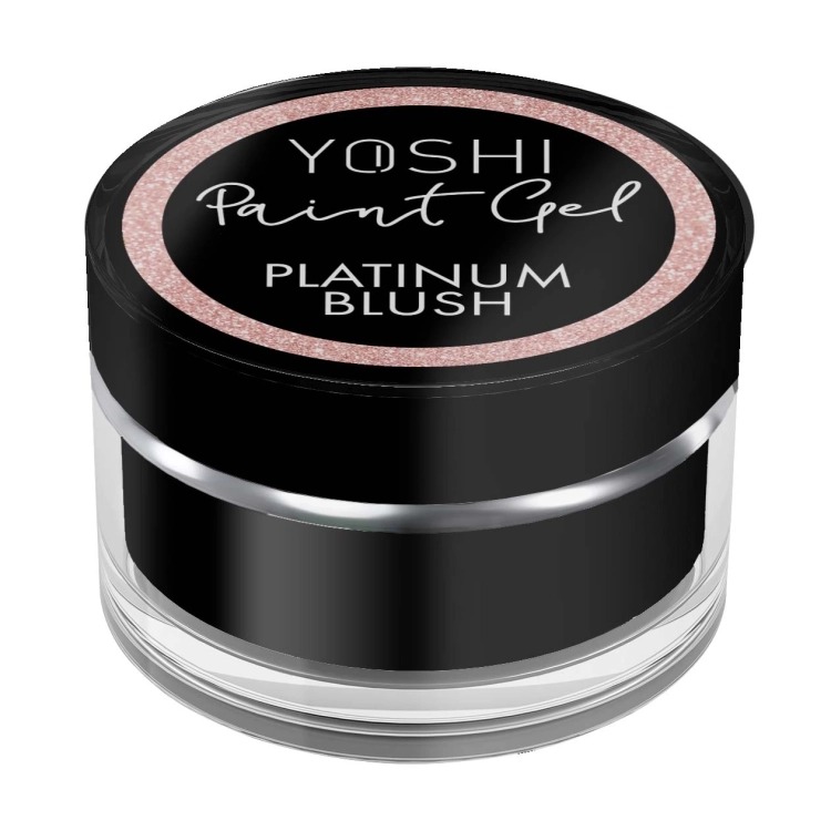 YOSHI Paint Gel Platinum Blush, żel zdobienia różowy, paint gel 5 ml, zdobienia paznokci pastelowe, YOSHI nail art
