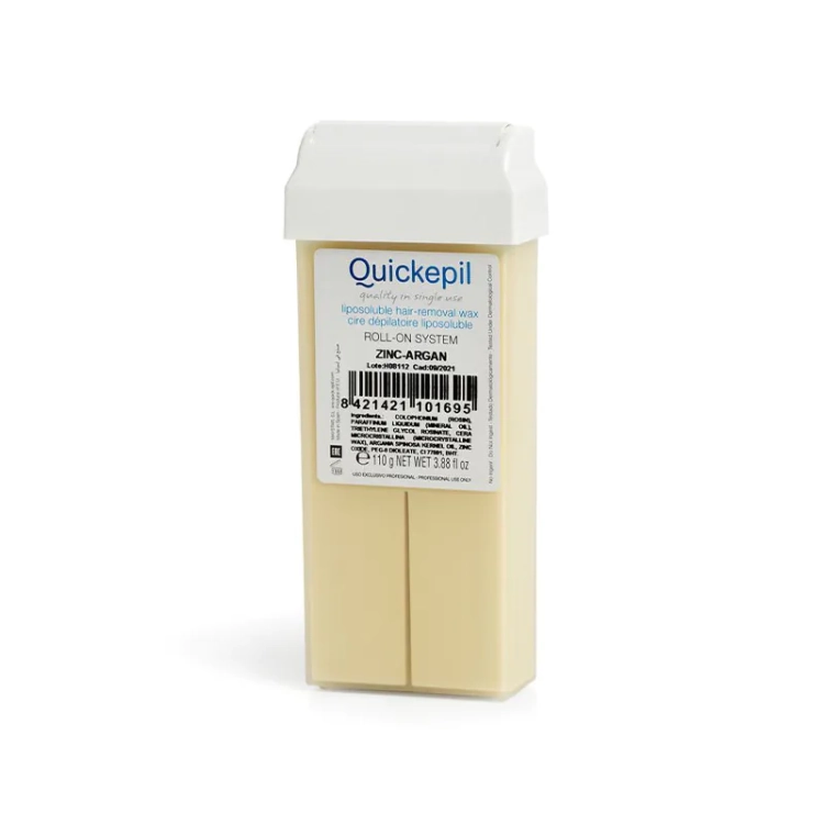 Quickepil wosk cynk-argan, wosk depilacyjny roll on, depilacja professional, wosk do depilacji quickepil, depilacja skóry wrażliwej