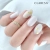 Claresa Hard&Easy Milky White, builder gel Milky White 45g, żel budujący mleczna biel, twardy builder gel do paznokci, żel do przedłużania paznokci, french manicure żel, baby boomer builder gel