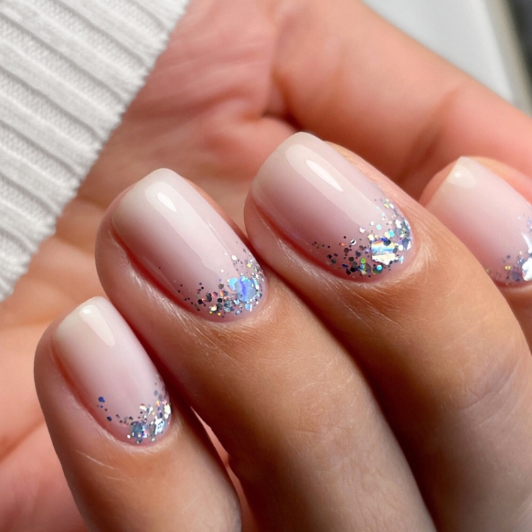 Lacogel 948 Frostina, lakier hybrydowy srebrny, lakiery hybrydowe, manicure hybrydowy, holo lakier, princess glow