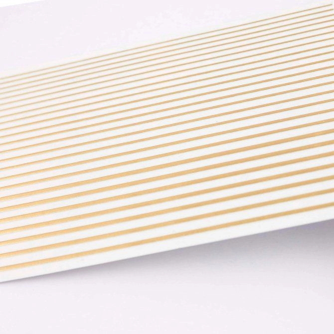 5103, naklejki do paznokci Elastic Stripe Gold, złote naklejki paznokci, nail stickers gold stripes, Mistero Milano naklejki, naklejki do manicure hybrydowego, dekoracje paznokci złote