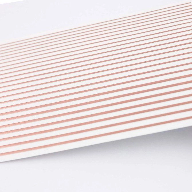5102, naklejki do paznokci Elastic Stripe Rose Gold, naklejki paznokci rose gold, naklejki manicure hybrydowy rose gold, nail stickers gold stripes, Mistero Milano naklejki, dekoracje paznokci rose gold, naklejki do manicure żelowego