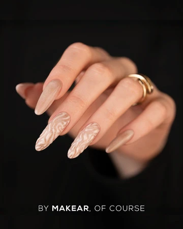 Makear Scratch Gel Beige SG03, żel do paznokci 5 ml, żel Scratch Beige, manicure UV/LED, kolorowy żel do paznokci, żel do stylizacji paznokci, efekt Scratch paznokcie, profesjonalny żel Makear, beżowy żel do paznokci
