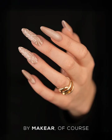 Makear Scratch Gel Beige SG03, żel do paznokci 5 ml, żel Scratch Beige, manicure UV/LED, kolorowy żel do paznokci, żel do stylizacji paznokci, efekt Scratch paznokcie, profesjonalny żel Makear, beżowy żel do paznokci