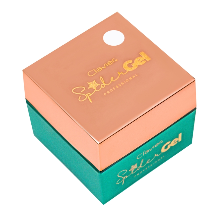 Clavier Spider Gel biały 5 g, żel UV do zdobień typu pajęcza sieć, spider gel do cienkich linii i detali, żel do geometrycznych wzorów paznokci, precyzyjne zdobienia manicure w salonie, gęsty żel do nail art który się nie rozlewa.