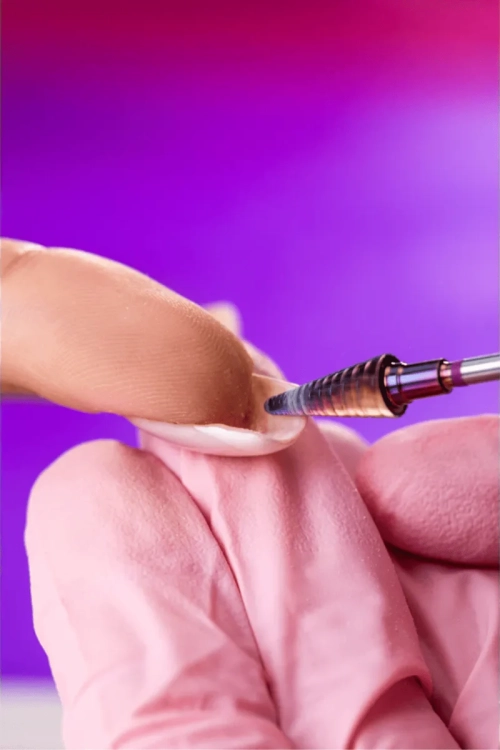 IQ Nails Express Mani, Pink Princess frezy, zestaw frezów do manicure, frezy do skórek IQ Nails