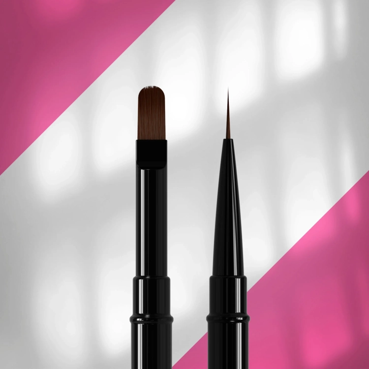 dwustronny pędzelek do żelu Staleks, pędzelek liner 10 mm, pędzelek do manicure żelu, profesjonalne narzędzie do paznokci, Staleks EXPERT liner żel