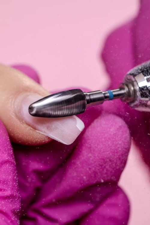 frez węglikowy do hybrydy i żelu, frez standardowa szyszka IQ Nails, frez do manicure frezarkowego, frezy usuwanie akrylu