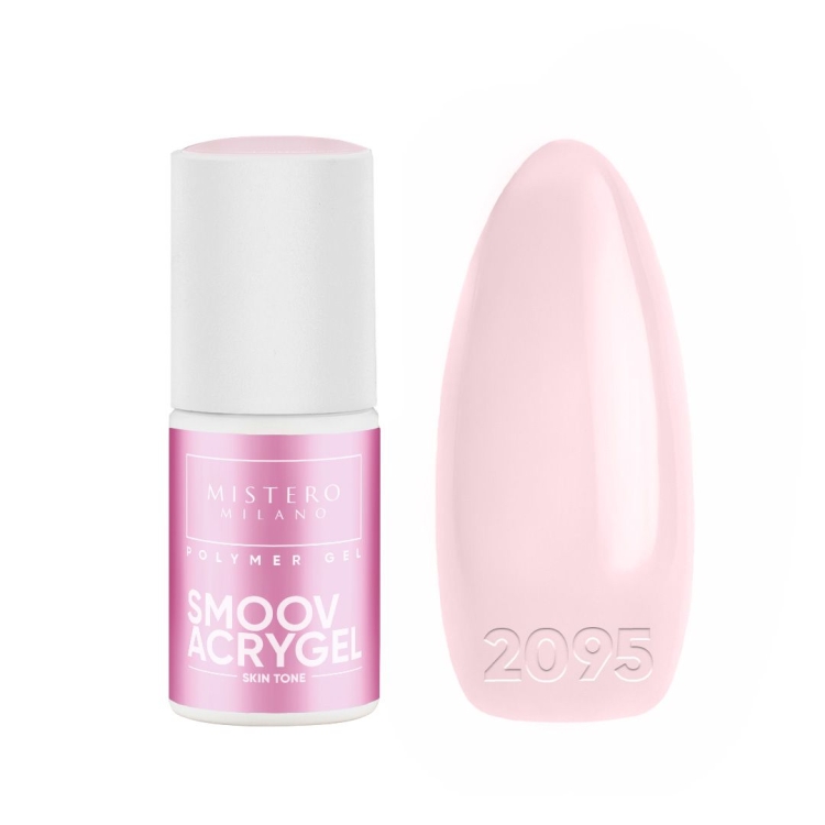 2095, Acrygel SMOOV Skin Tone Mistero Milano, naturalny akrylożel do paznokci, akrylożel Skin Tone, profesjonalny akrylożel, półtransparentny acrygel