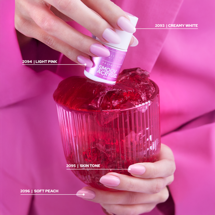 Acrygel SMOOV Skin Tone Mistero Milano, naturalny akrylożel do paznokci, akrylożel Skin Tone, profesjonalny akrylożel, półtransparentny acrygel