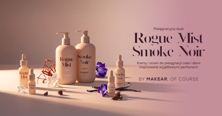 balsam do dłoni i ciała Makear Rogue Mist, perfumowany balsam do ciała 300 ml, nawilżający balsam Makear, balsam inspirowany Baccarat Rouge 540, intensywna pielęgnacja skóry, balsam regenerujący skórę, kosmetyki pielęgnacyjne Makear