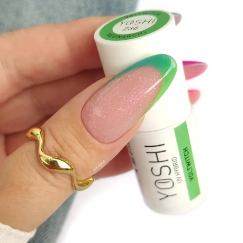 lakier hybrydowy Yoshi Voltwitch 236, lakier hybrydowy neonowy zielony Yoshi, lakier hybrydowy Neonarchy 236, profesjonalny lakier hybrydowy 6 ml, intensywny lakier hybrydowy Yoshi