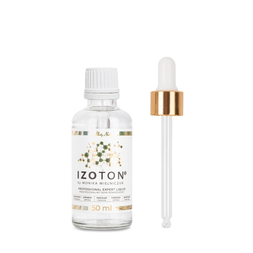 IZOTON płyn pomocniczy do paznokci, odtłuszczanie płytki, dehydratacja płytki, adhezja manicure, preparat profesjonalny Molly Nails, przygotowanie paznokci pod acrylo-gel