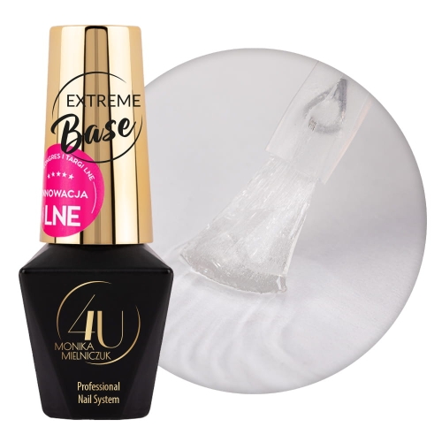 Extreme Base MollyLac, elastyczna baza do paznokci, baza o wysokiej przyczepności Molly Nails, baza hybrydowa clear 10g, baza Monika Mielniczuk MollyLac, profesjonalna baza do stylizacji paznokci