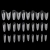 Sandwich Dual Forms Molly Nails, podwójne dual formy owal W557, dual formy do paznokci 240 szt, formy do budowy żelowej i akrylożelowej, Molly Nails Dual Formy owal