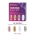 Semilac Chrome Nails Set, pyłki chromowane Semilac, metaliczny manicure, Top No Wipe Semilac, zestaw Semilac do manicure, chrome powder palette