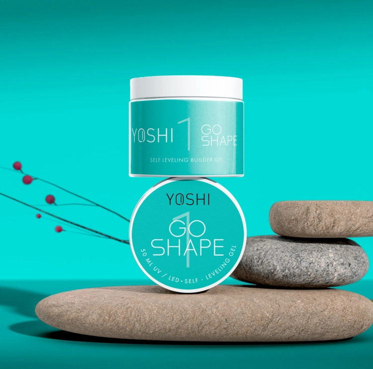 żel samopoziomujący Yoshi GO SHAPE No1, żel budujący paznokcie samopoziomujący, stabilny żel UV LED 50 ml, żel do przedłużania paznokci, profesjonalny żel budujący Yoshi