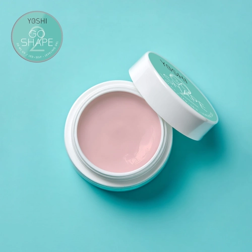 żel samopoziomujący Yoshi GO SHAPE No2, żel budujący paznokcie neutralny odcień, żel żel UV/LED 50 ml, profesjonalny żel budujący Yoshi