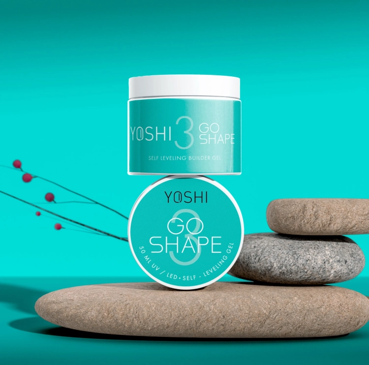 żel samopoziomujący Yoshi GO SHAPE No3, żel budujący paznokcie stabilna konsystencja, profesjonalny żel UV LED 50 ml, żel do przedłużania paznokci