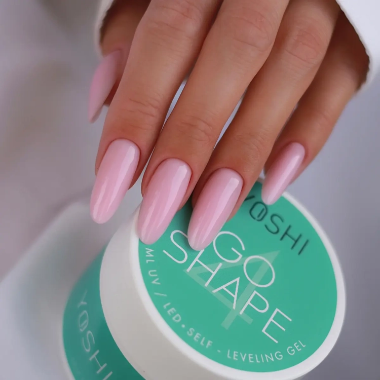 żel samopoziomujący Yoshi GO SHAPE No4, żel budujący paznokcie samopoziomujący, żel UV LED 50 ml, profesjonalny żel budujący Yoshi