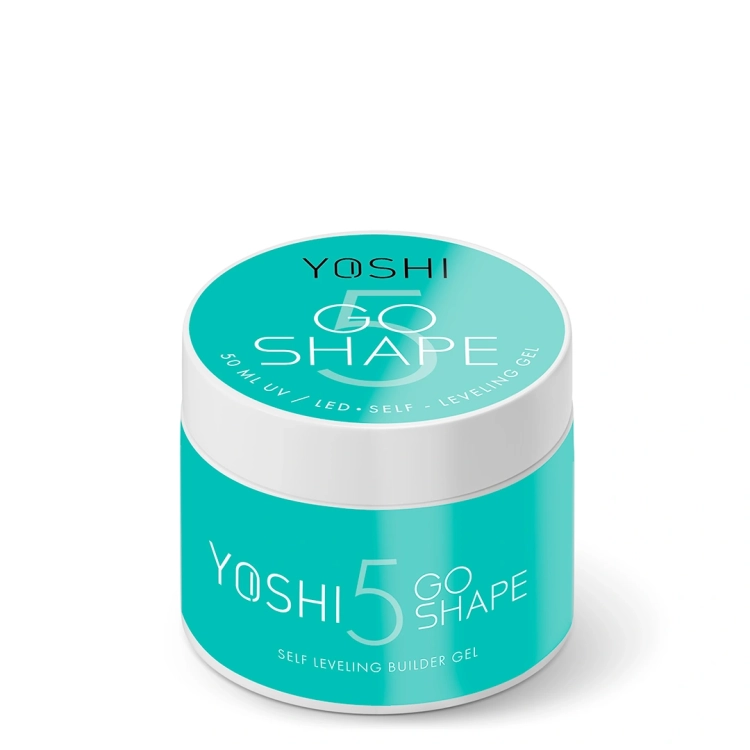 żel samopoziomujący Yoshi GO SHAPE No5, żel budujący paznokcie intensywny róż, samopoziomujący żel UV LED 50 ml, żel do przedłużania paznokci