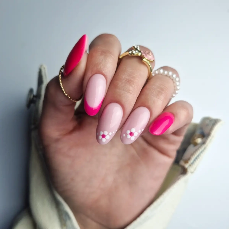 żel samopoziomujący Yoshi GO SHAPE No5, żel budujący paznokcie intensywny róż, samopoziomujący żel UV LED 50 ml, żel do przedłużania paznokci