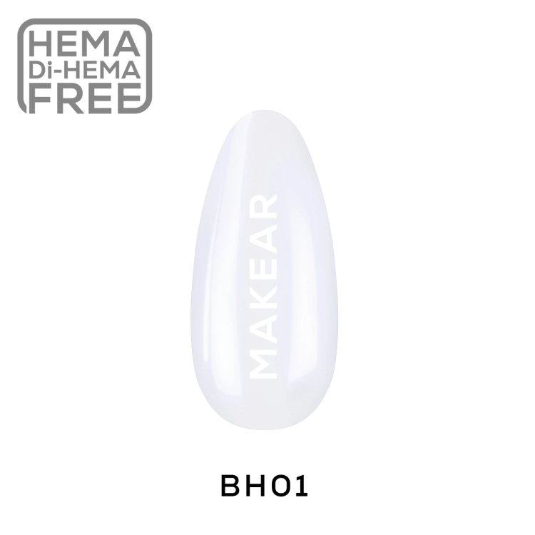 Makear pyłek w płynie Hailey White, efekt tafli manicure, opalizacja paznokci, 5 ml pyłek w płynie