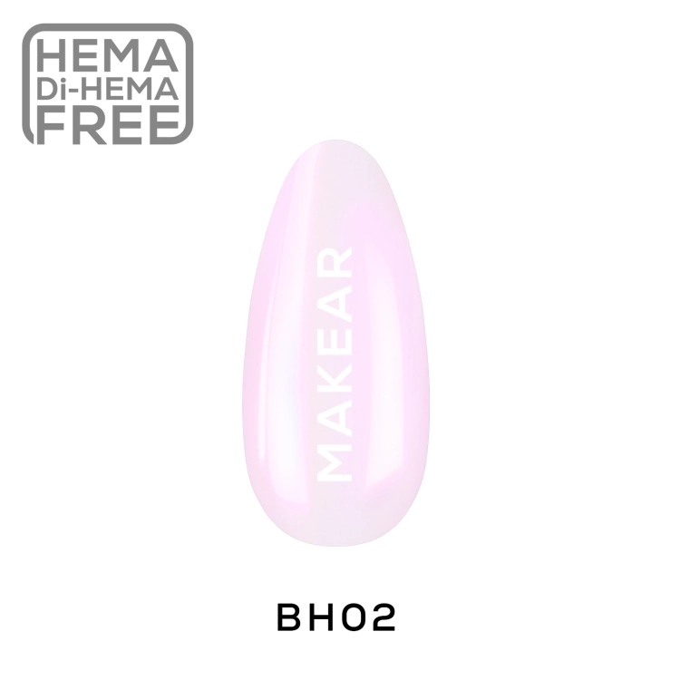 pyłek w płynie Hailey Pink, Makear BH02, efekt tafli manicure, opalizacja paznokci, pyłek płynny Makear