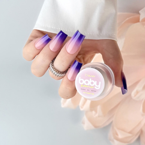 Baby Boomer żel 3w1 Clavier Wildberry, żel do ombre R11, paint gel do zdobień, żel do stampingu profesjonalny, jagodowy baby boomer, Nailsology Clavier żel 3w1, żel do baby boomer dla stylistek i salonów, pigmentowany żel do paznokci,