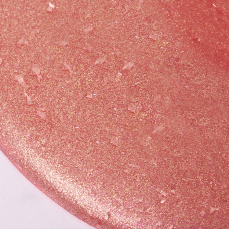 Ultra‑lśniący żel budujący Clavier UltraShining Builder Gel Candy Delight 02, żel budujący do paznokci z ultra blaskiem, builder gel do manicure i przedłużania, żel z drobinkami i złotymi płatkami, profesjonalny żel Clavier do stylizacji paznokci