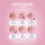 Makear Kera Base Vitamin Pink, baza keratynowa z witaminą E 8 ml, kolorowa baza hybrydowa różowa, manicure hybrydowy baza 2w1