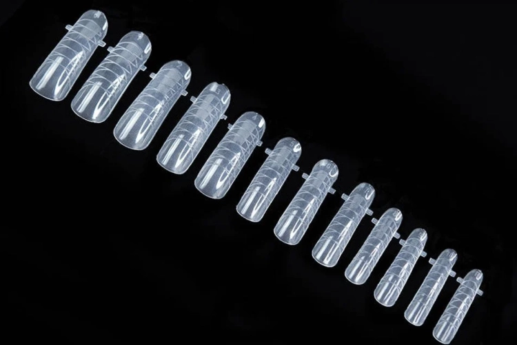 dual formy do przedłużania paznokci Clavier, formy górne PVC 120 szt, przedłużanie paznokci żel, akrylożel, akryl, podziałka do długości paznokci, profesjonalne narzędzie do stylizacji paznokci