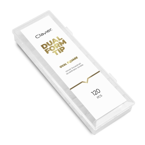 dual formy do przedłużania paznokci Clavier, formy górne PVC 120 szt, przedłużanie paznokci żel, akrylożel, akryl, podziałka do długości paznokci, profesjonalne narzędzie do stylizacji paznokci