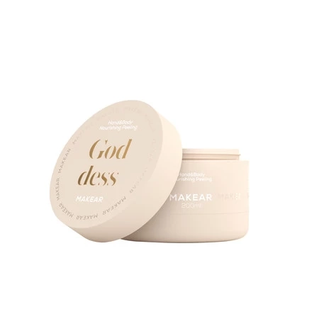 Goddess peeling dłonie i ciało Makear, odżywczy peeling do skóry, peeling cukrowy dłonie, pielęgnacja dłoni i ciała Makear, gładka i miękka skóra, zapach Olympea